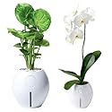 Grobal Self-Watering Flower Pots - White Snow