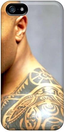 USMONON Phone cases Premium Dwayne Johnson The Rock Tattoos Heavy-duty Protection Case For Iphone Iphone 5 5s