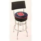 North Carolina State Wolfpack 30 Double-Ring Swivel Bar Stool with seat back