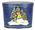 2 Gallon Nature's Snowman Tin with our Vanilla Butter w/ Almonds & Pecans popcorn