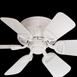 Quorum Fans 151306-8 30 Medallion Patio DAMP Outdoor Flush Mount Studio White Ceiling Fan