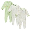 Gerber Green 3 pk Zipfront SNP BL6M - 3-6M