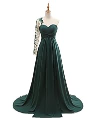One Shoulder Beaded Chiffon/Polyester Evening Dress/Prom Dress/Party Dress/Wedding Dress 