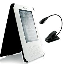(6 Colors available) Travel Package for Amazon Kindle 2, Includes Kindle Leather Case and Travel accessories bundle Book Light for Kindle 2nd Generation
