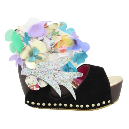 Irregular Choice Women's Susie Spruce Wedge Sandal