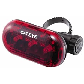 Cateye TL-LD130 LED Bicycle Tail and Safety Light (Red) by Cateye