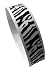 500 Stück Tyvek-Kontrollbänder 19 mm breit x 255 mm lang - Zebras schwarz/weiß
