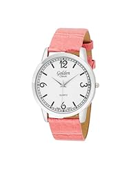 Golden Classic Womens 2146_Pink "American Girl" Pink Leather Strap Watch