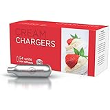 Impeccable Culinary Objects (ICO) 24 Piece N2O Cream Chargers, 8g, Silver