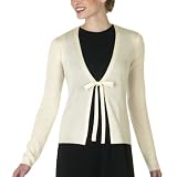 Isaac Mizrahi for Target  Tie-Front Merino Cardigan - French Cream