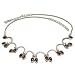 Girl Necklace Silver Garnet Gemstone Jewelry 19 inches