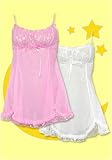 Betsey Johnson Pink or Pearl Double Layered Empire Slip