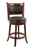 Boraam 24 Augusta Swivel Stool in Lt. Cherry Finish