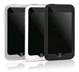Macally Msuit-T 3 Silikon-Schutzhlle fr Apple iPod Touch 2. Generation schwarz/wei/klar