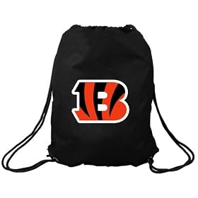 Cincinnati Bengals Black Nylon Drawstring Backpack