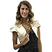 Luxury Divas Short Sleeve Satin Bolero Shrug Jacket