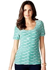 Per Una Ripple Striped T-Shirt