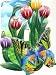Painted Butterflies & Flowers Single Wall Switchplate - Caribbean Steel Drum Art