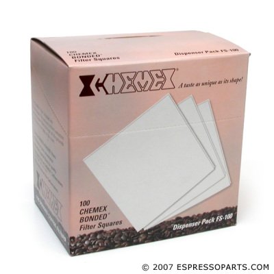 Chemex 100 Classic Pre-folded Filter Squares Chemex 100 Classic Pre-folded Filter Squares