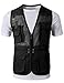 H2H Mens Casual Work Utility Hunting Travels Sports Mesh Vest With Pockets