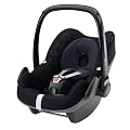 Maxi-Cosi 63005941 Pebble Kinderautositz Gruppe 0+ (bis 13 kg), ab der Geburt bis ca. 12 Monate, FamilyFix Konzept, total black