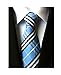 Striped Silk Woven Classic Check Man's Business Tie Necktie Korea Style Ties, Blue, One Size