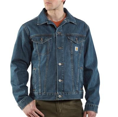 Special Prices !!!! for Carhartt J291 Men's Denim Jean Jacket/Unlined Authentic Blue Large