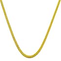 14k Yellow Gold Silk Foxtail Necklace