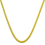 14k Yellow Gold Silk Foxtail Necklace