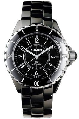 Chanel J12 Black Ceramic Automatic Midsize Unisex Watch H0685 Chanel J12 Black Ceramic Automatic Midsize Unisex Watch H0685