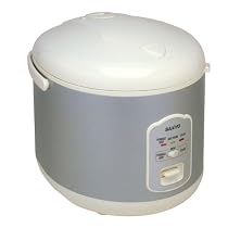 Sanyo ECJ-N55W 5-1/2-Cup Electric Rice Cooker with Porridge/Soup Cooker and Steamer