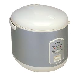 Sanyo ECJ-N55W 5-1/2-Cup Electric Rice Cooker with Porridge/Soup Cooker and Steamer