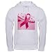 Artsmith, Inc. Hooded Sweatshirt Cancer Pink Ribbon Waves