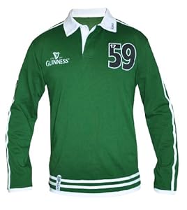 Guinness Green Traditional Rugby Jersey - L