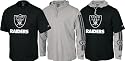 Oakland Raiders Youth Long Sleeve Hooded Tee Combo Pack