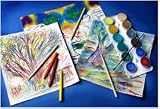 RAINBOW WHITE SCRATCH-ART 12 SHT