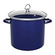 Chantal 8-Quart Enamel-on- Steel Stockpot, Cobalt Blue