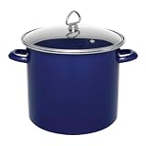Chantal 8-Quart Enamel-on- Steel Stockpot, Cobalt Blue