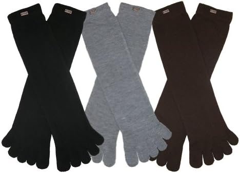 RSG Hosiery Men's & Women's Toe Socks 3-Pack (Assorted Colors)