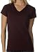 Bella Ladies Baby Rib Short Sleeve V-Neck Tee. 1005
