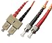 5M Multimode Duplex Fiber Optic Cable (62.5/125) - ST to SC