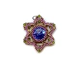 Swarovski Sapphire Rivoli Beaded Pendant