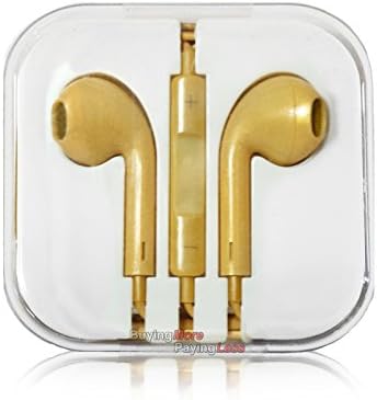 vNetech Premium Headphone w/ Remote Control &amp; Mic for iPhone 4, 4s, 5, 5s, 6, iPads, iPods Compatible (Gold.)