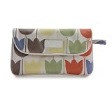 Apple & Bee Envelope Make Up Bag / Clutch - Tulips