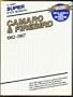 Camaro & Firebird, super shop manual, 1982-1987