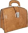 Pratesi Ladies' Polished Italian Leather Briefcase in Tan