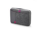 Dicota Bounce SlimCase - Sacoche pour ordinateur portable - 16.4" - gris, rose