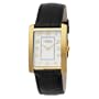 Caravelle by Bulova Men's 44A000 Leather Strap Silver and White Dial Watch
