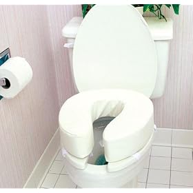 Vinyl Cushion Toilet Seat 2"