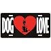 New  Love Belgian Malinois  License Plate Dog